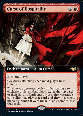 Curse of Hospitality (Extended Art) [Innistrad: Crimson Vow] Magic: The Gathering