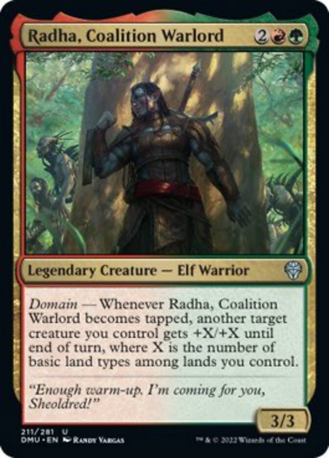 Radha, Coalition Warlord [Dominaria United] Magic: The Gathering