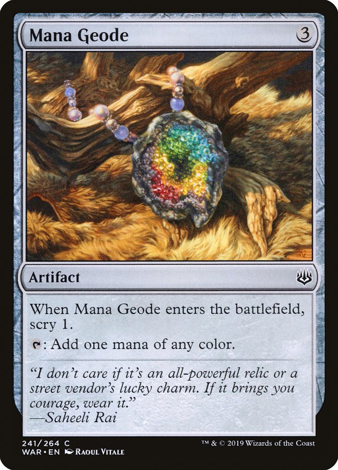 Mana Geode [War of the Spark] Magic: The Gathering