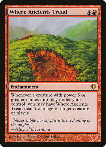Where Ancients Tread [Shards of Alara] Magic: The Gathering