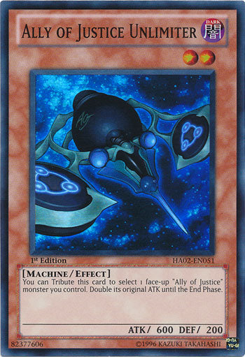 Ally of Justice Unlimiter [HA02-EN051] Super Rare Yu-Gi-Oh!