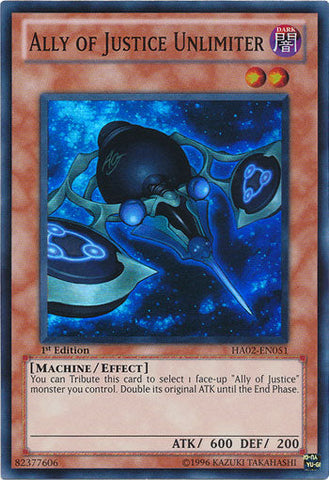 Ally of Justice Unlimiter [HA02-EN051] Super Rare Yu-Gi-Oh!
