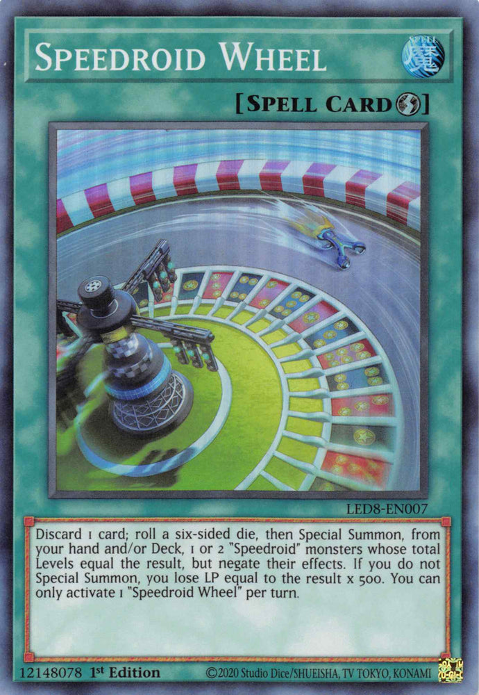 Speedroid Wheel [LED8-EN007] Super Rare Yu-Gi-Oh!