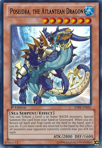 Poseidra, the Atlantean Dragon [SDRE-EN001] Ultra Rare Yu-Gi-Oh!