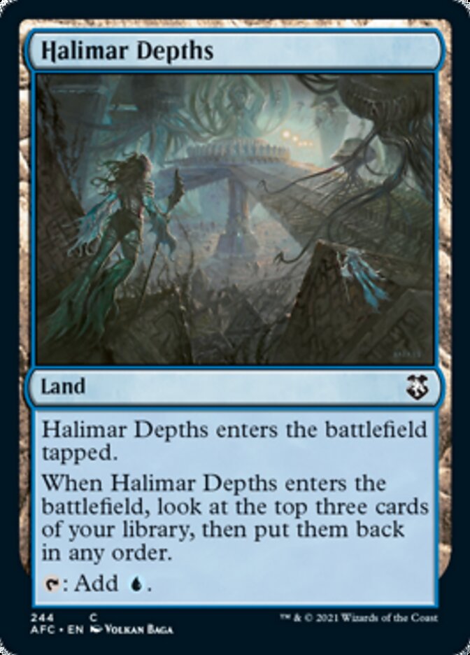 Halimar Depths [Dungeons & Dragons: Adventures in the Forgotten Realms Commander] Magic: The Gathering
