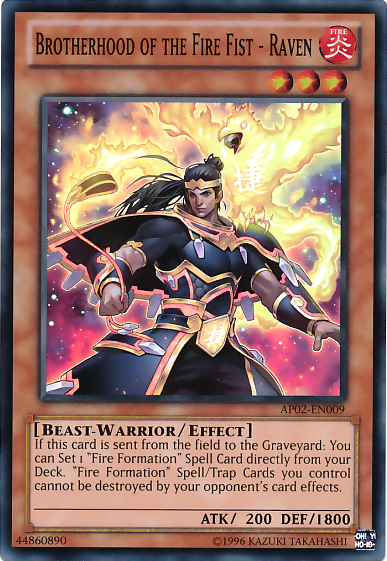 Brotherhood of the Fire Fist - Raven [AP02-EN009] Super Rare Yu-Gi-Oh!