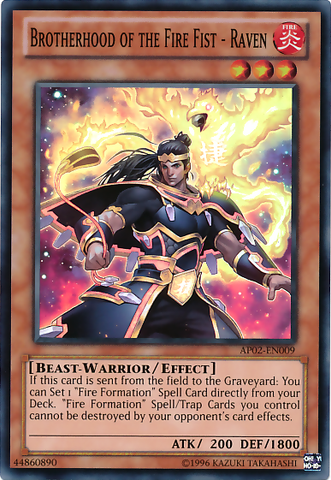 Brotherhood of the Fire Fist - Raven [AP02-EN009] Super Rare Yu-Gi-Oh!