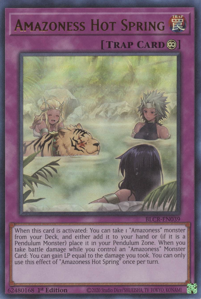 Amazoness Hot Spring [BLCR-EN039] Ultra Rare Yu-Gi-Oh!