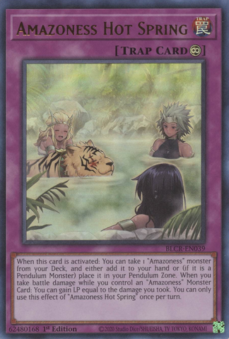 Amazoness Hot Spring [BLCR-EN039] Ultra Rare Yu-Gi-Oh!