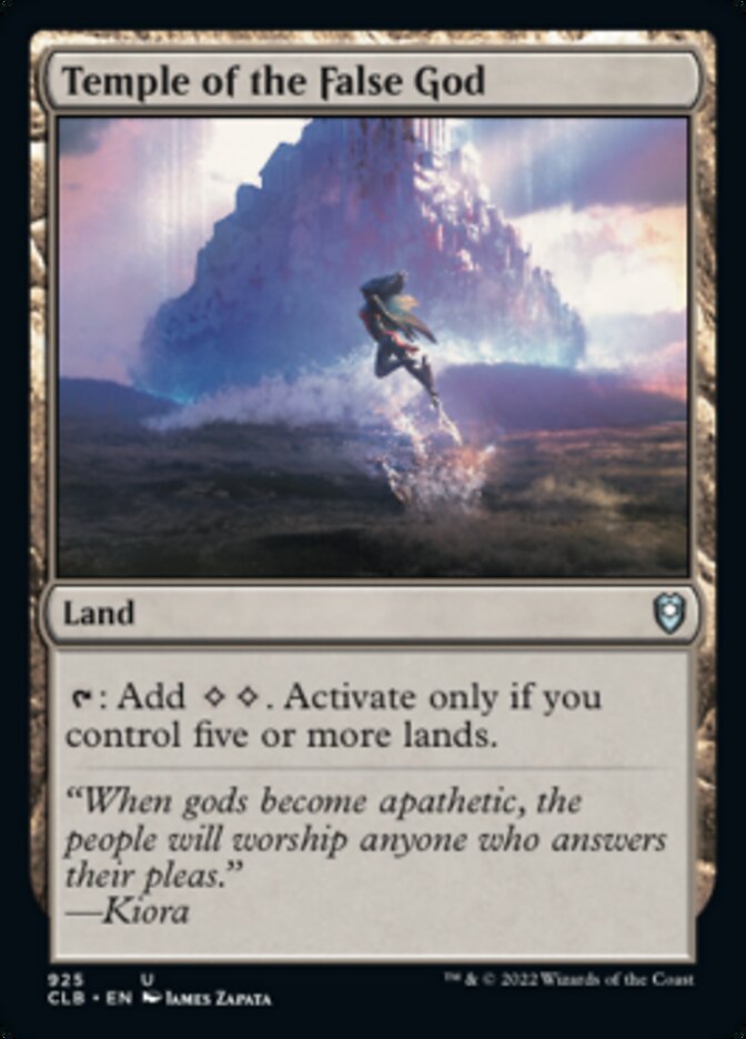Temple of the False God [Commander Legends: Battle for Baldur's Gate] Magic: The Gathering