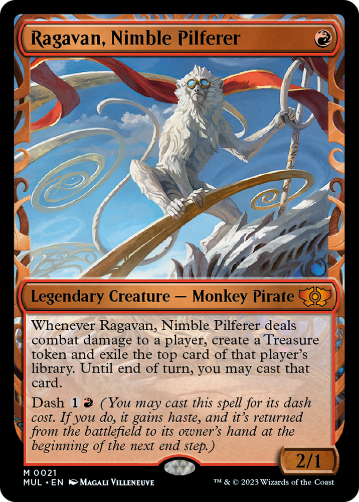 Ragavan, Nimble Pilferer (Halo Foil) [Multiverse Legends] Magic: The Gathering