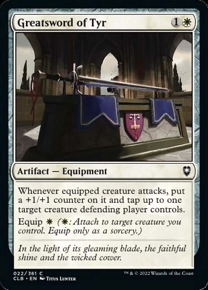 Greatsword of Tyr [Commander Legends: Battle for Baldur's Gate] Magic: The Gathering