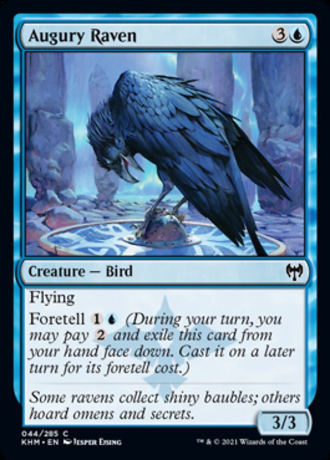 Augury Raven [Kaldheim] Magic: The Gathering