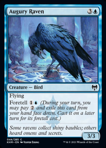 Augury Raven [Kaldheim] Magic: The Gathering