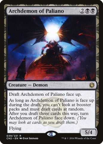 Archdemon of Paliano [Conspiracy: Take the Crown] Magic: The Gathering
