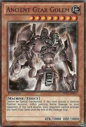 Ancient Gear Golem [BP01-EN011] Starfoil Rare Yu-Gi-Oh!