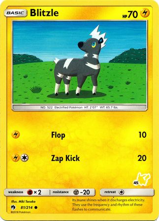Blitzle (81/214) (Pikachu Stamp #45) [Battle Academy 2020] Pokémon
