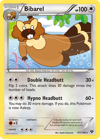Bibarel (107/146) [XY: Base Set] Pokémon