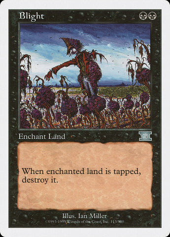 Blight [Classic Sixth Edition] Magic: The Gathering