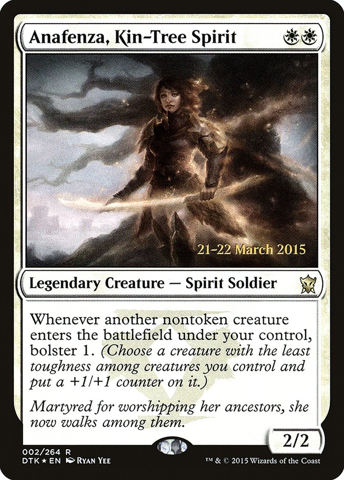 Anafenza, Kin-Tree Spirit [Dragons of Tarkir Prerelease Promos] Magic: The Gathering