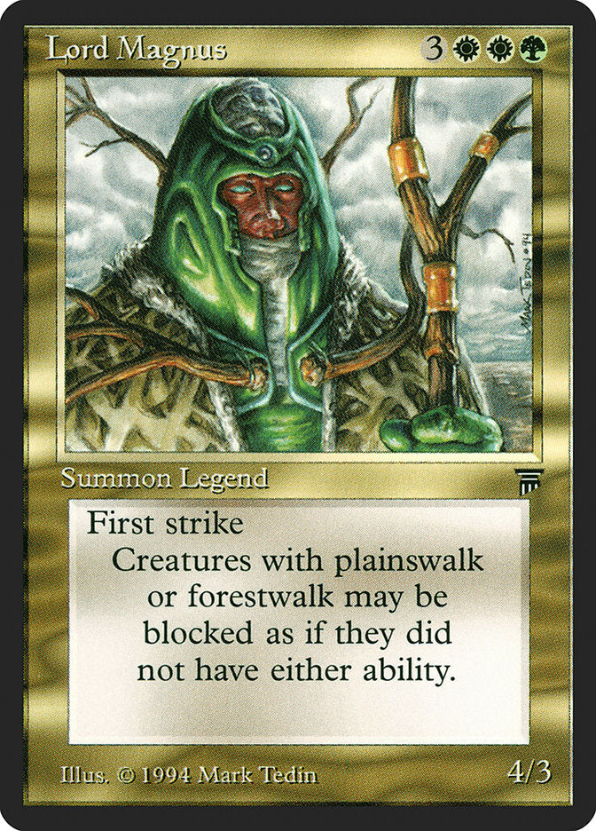 Lord Magnus [Legends] Magic: The Gathering