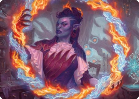 Rootha, Mercurial Artist Art Card [Strixhaven: School of Mages Art Series] Magic: The Gathering