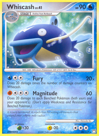 Whiscash (40/123) [Diamond & Pearl: Mysterious Treasures] Pokémon