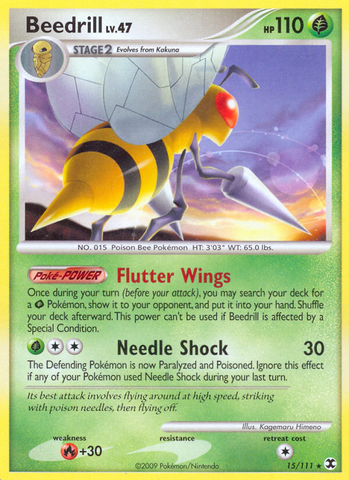 Beedrill (15/111) [Platinum: Rising Rivals] Pokémon