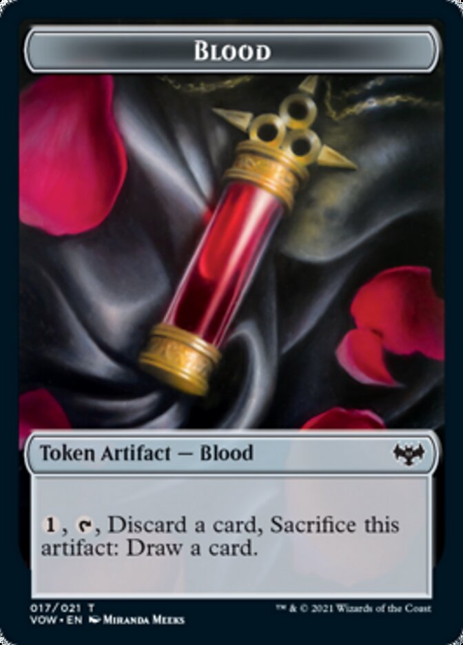 Goblin (012) // Blood (017) Double-Sided Token [Challenger Decks 2022 Tokens] Magic: The Gathering