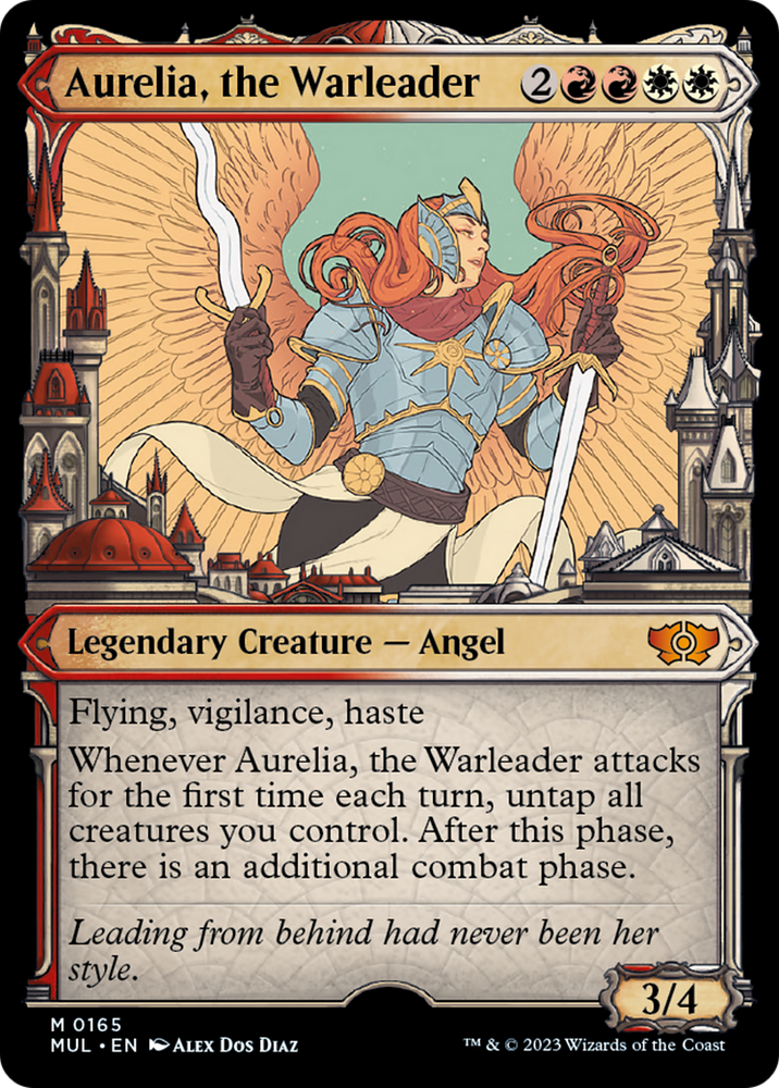Aurelia, the Warleader (Halo Foil) [Multiverse Legends] Magic: The Gathering