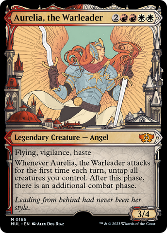 Aurelia, the Warleader (Halo Foil) [Multiverse Legends] Magic: The Gathering
