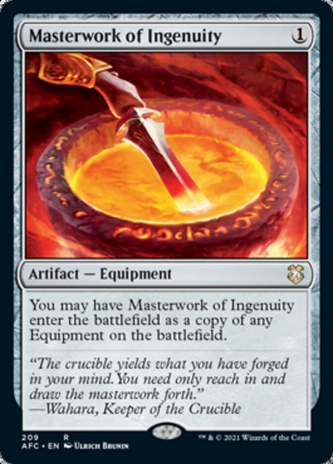 Masterwork of Ingenuity [Dungeons & Dragons: Adventures in the Forgotten Realms Commander] Magic: The Gathering