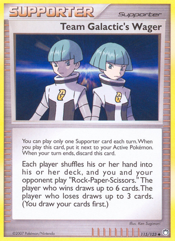 Team Galactic's Wager (115/123) [Diamond & Pearl: Mysterious Treasures] Pokémon