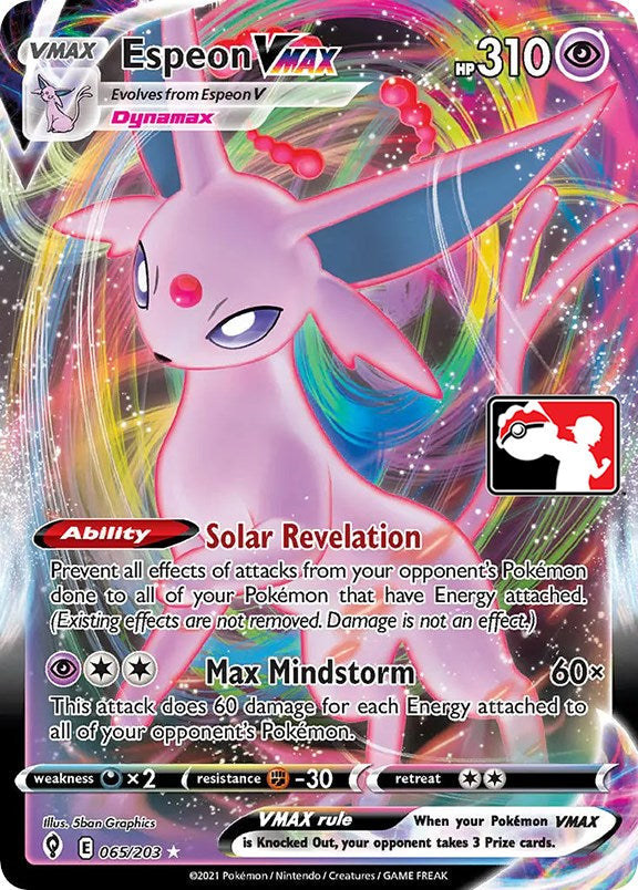 Espeon VMAX (065/203) [Prize Pack Series One] Pokémon