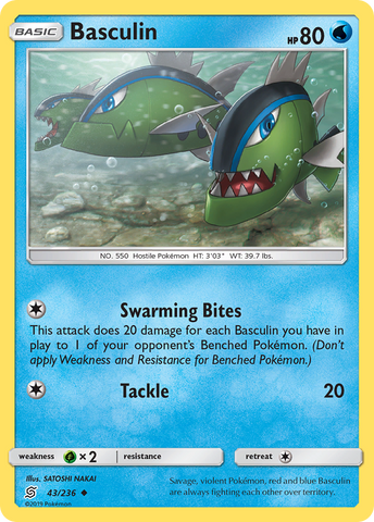 Basculin (43/236) [Sun & Moon: Unified Minds] Pokémon