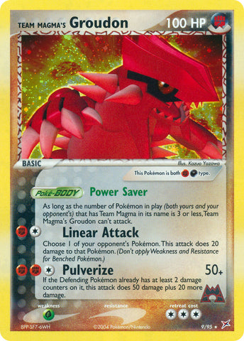 Team Magma's Groudon (9/95) (Theme Deck Exclusive) [EX: Team Magma vs Team Aqua] Pokémon