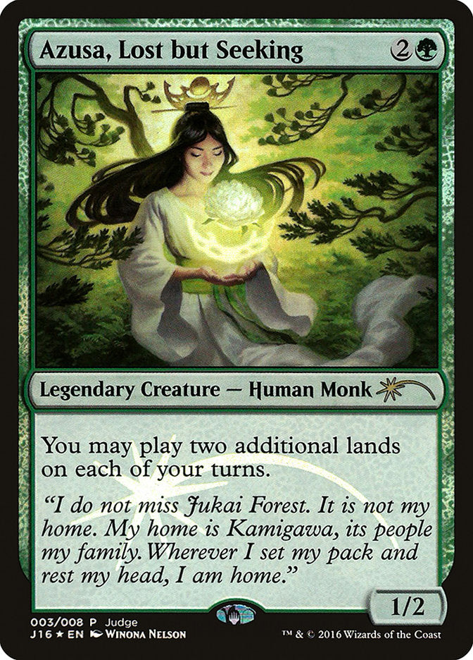 Azusa, Lost but Seeking [Judge Gift Cards 2016] Magic: The Gathering