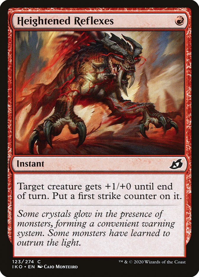 Heightened Reflexes [Ikoria: Lair of Behemoths] Magic: The Gathering