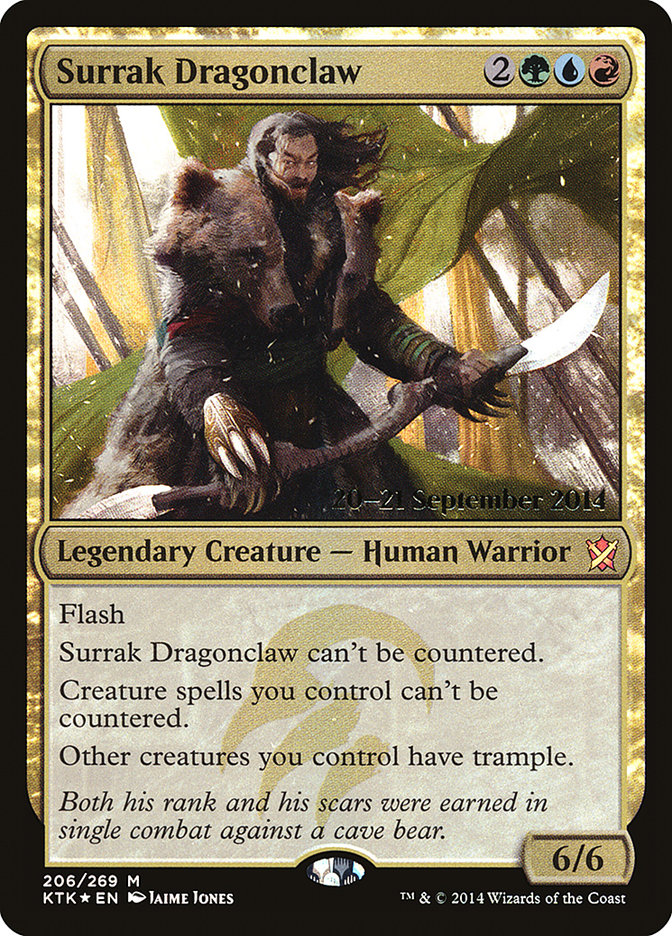Surrak Dragonclaw [Khans of Tarkir Prerelease Promos] Magic: The Gathering