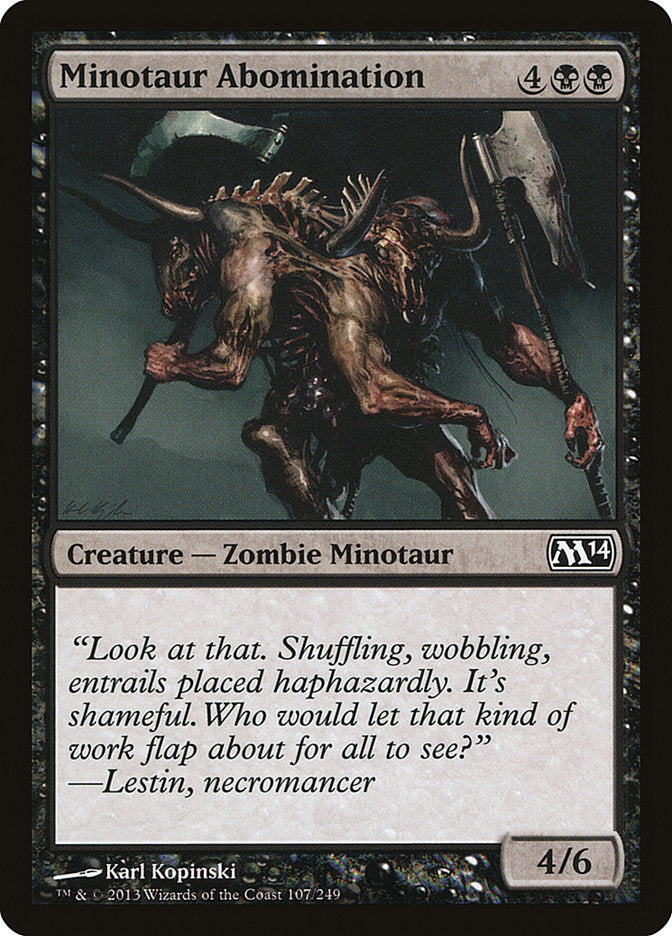 Minotaur Abomination [Magic 2014] Magic: The Gathering