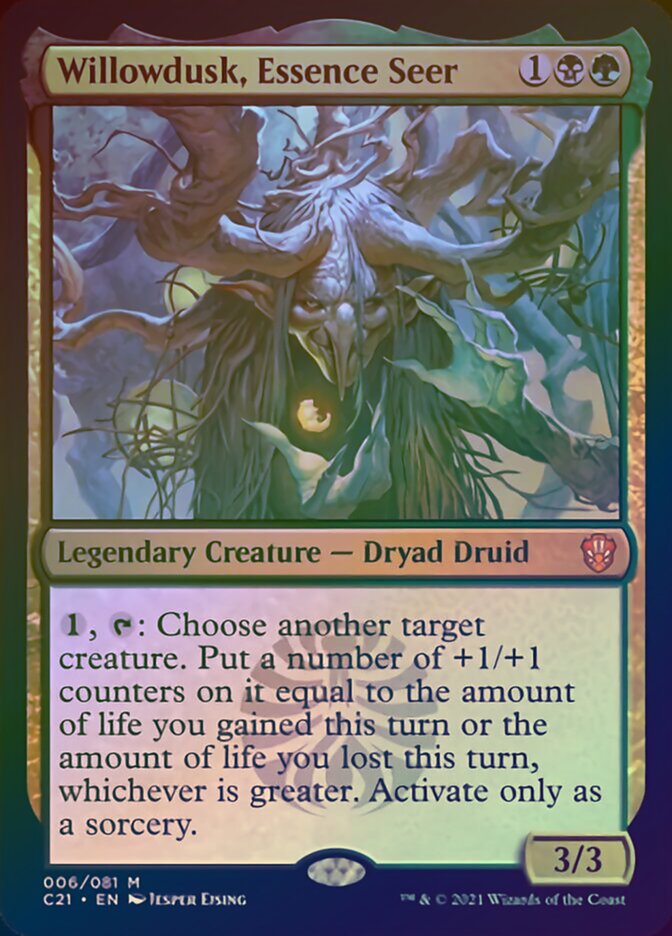 Willowdusk, Essence Seer (Display Commander) [Commander 2021] Magic: The Gathering
