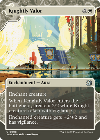Knightly Valor [Wilds of Eldraine: Enchanting Tales] Magic: The Gathering
