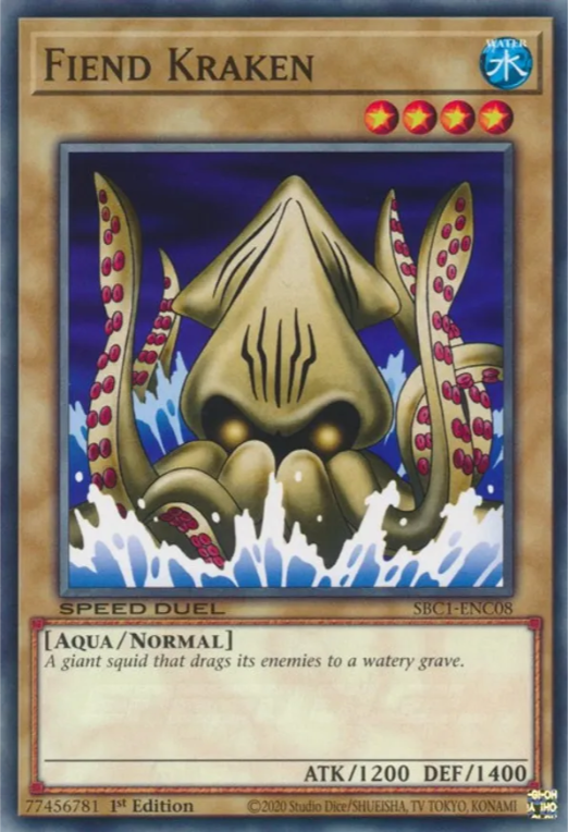 Fiend Kraken [SBC1-ENC08] Common Yu-Gi-Oh!
