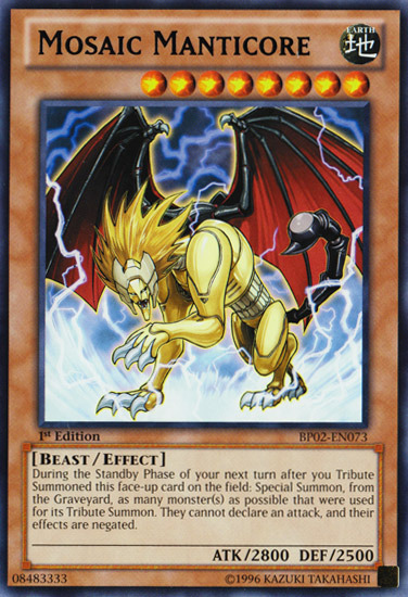 Mosaic Manticore [BP02-EN073] Mosaic Rare Yu-Gi-Oh!