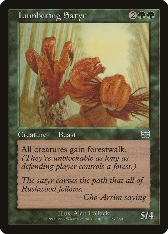 Lumbering Satyr [Mercadian Masques] Magic: The Gathering