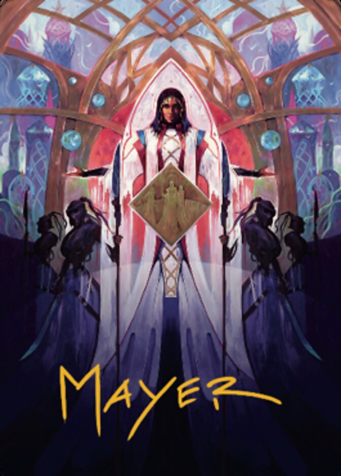 Kayla's Command Art Card (Gold-Stamped Signature) [The Brothers' War Art Series] Magic: The Gathering