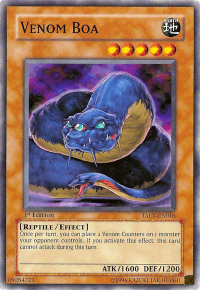 Venom Boa [TAEV-EN016] Common Yu-Gi-Oh!