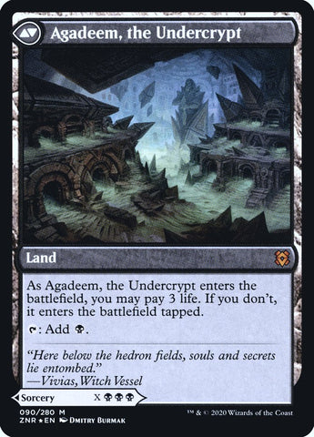 Agadeem's Awakening // Agadeem, the Undercrypt [Zendikar Rising Prerelease Promos] Magic: The Gathering