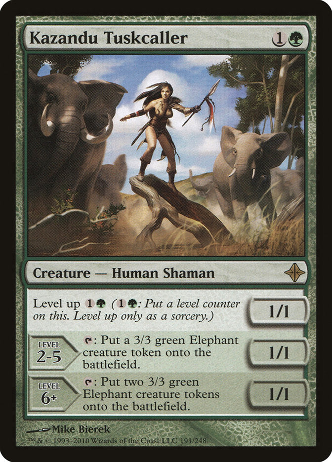 Kazandu Tuskcaller [Rise of the Eldrazi] Magic: The Gathering
