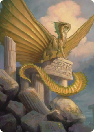 Ancient Gold Dragon Art Card (05) [Commander Legends: Battle for Baldur's Gate Art Series] Magic: The Gathering